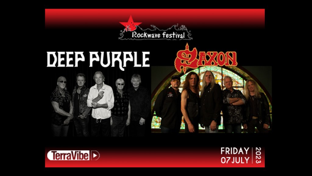 ROCKWAVE FESTIVAL | 7.7.23 | Deep Purple - Saxon +more T.B.A.